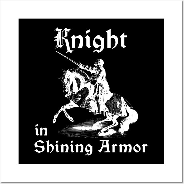 Knight in Shining Armor Wall Art by HighBrowDesigns